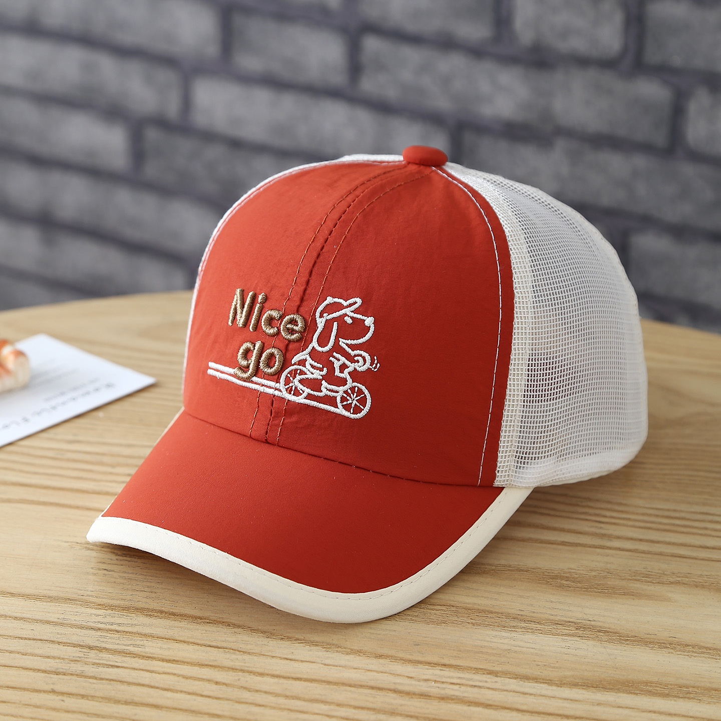 Embroidery Cap - Topi Bisbol Jaring Cepat Kering untuk