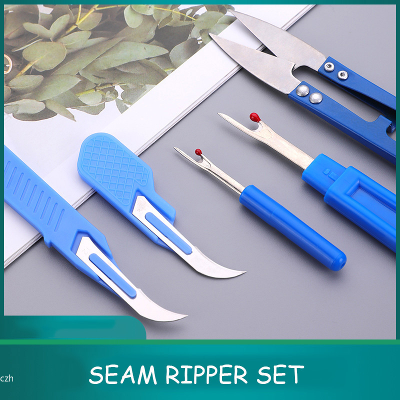 Embroidery Threads - 5 Buah Kit Ripper Jahit Biru