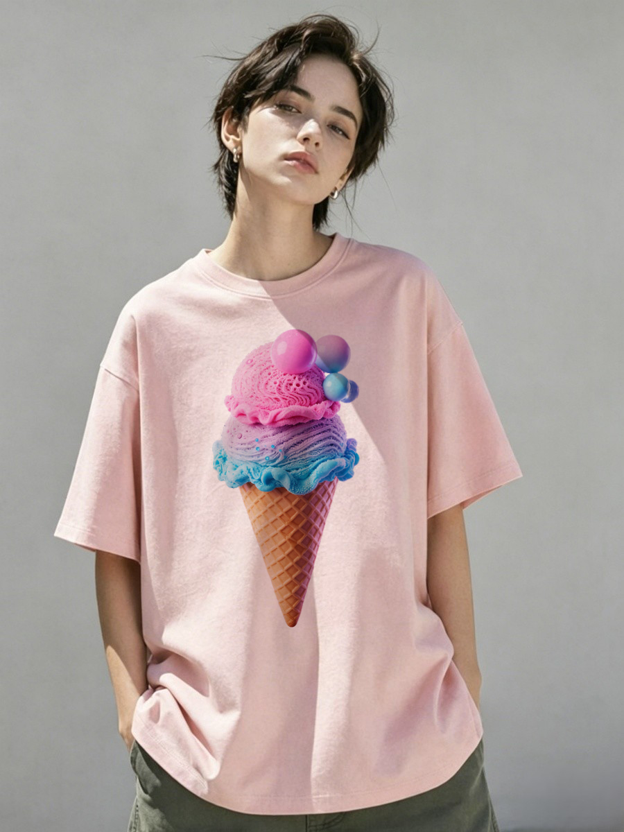Embroidery Chain Stitch - Kaos Wanita dengan Jahitan Rantai, Kain