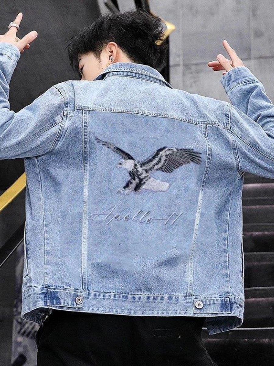 Embroidery Vest - Jaket Denim Pria Baru 2026 Musim