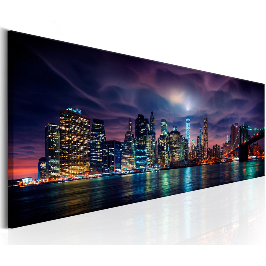 Embroidery York - New York Malam Pemandangan Besar 5D