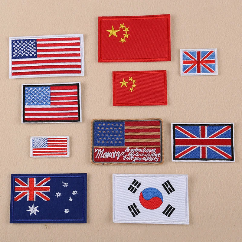 Embroidery In Australia - Kami Australia China Bendera Inggris Bordir