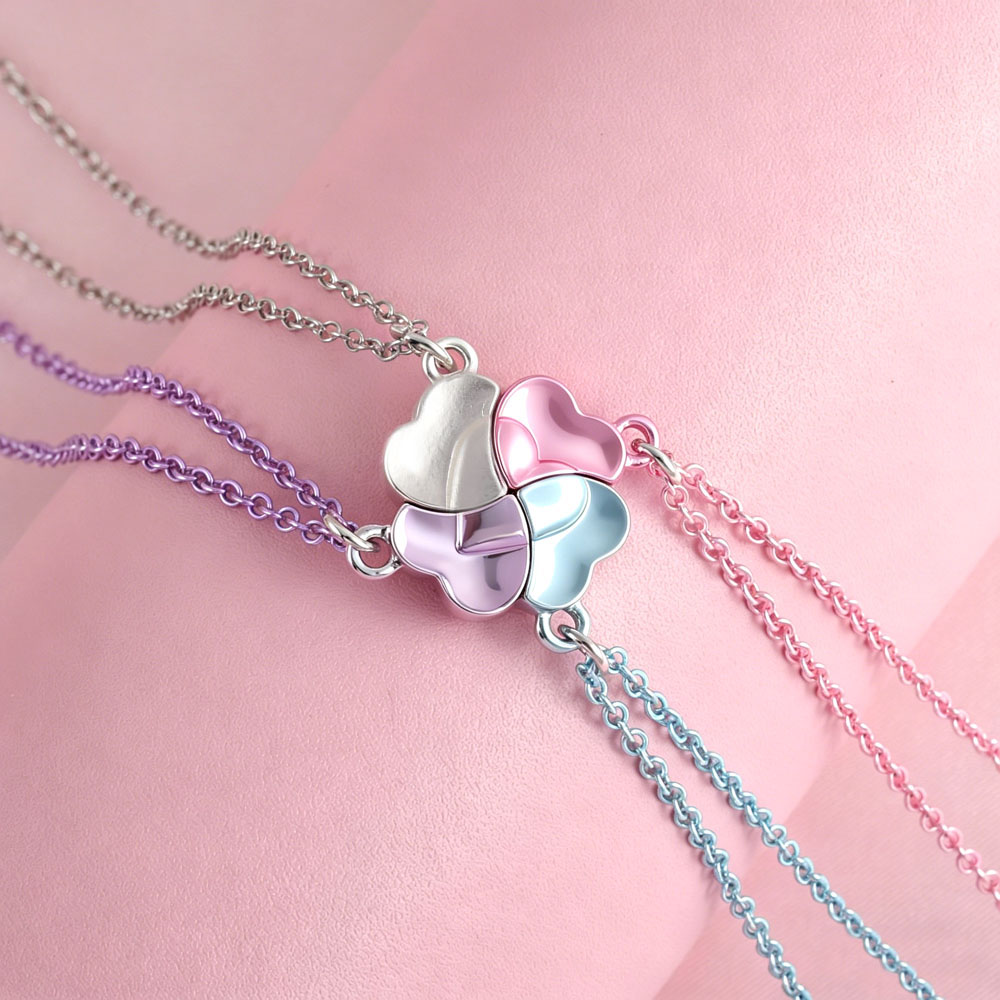 Embroidery Chain Stitch - Karsyngirl 4 Buah/Set Kalung Sahabat Terbaik