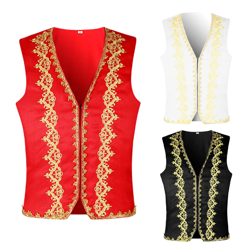 Embroidery Vest - Rompi Barok Bordir Emas Abad Pertengahan