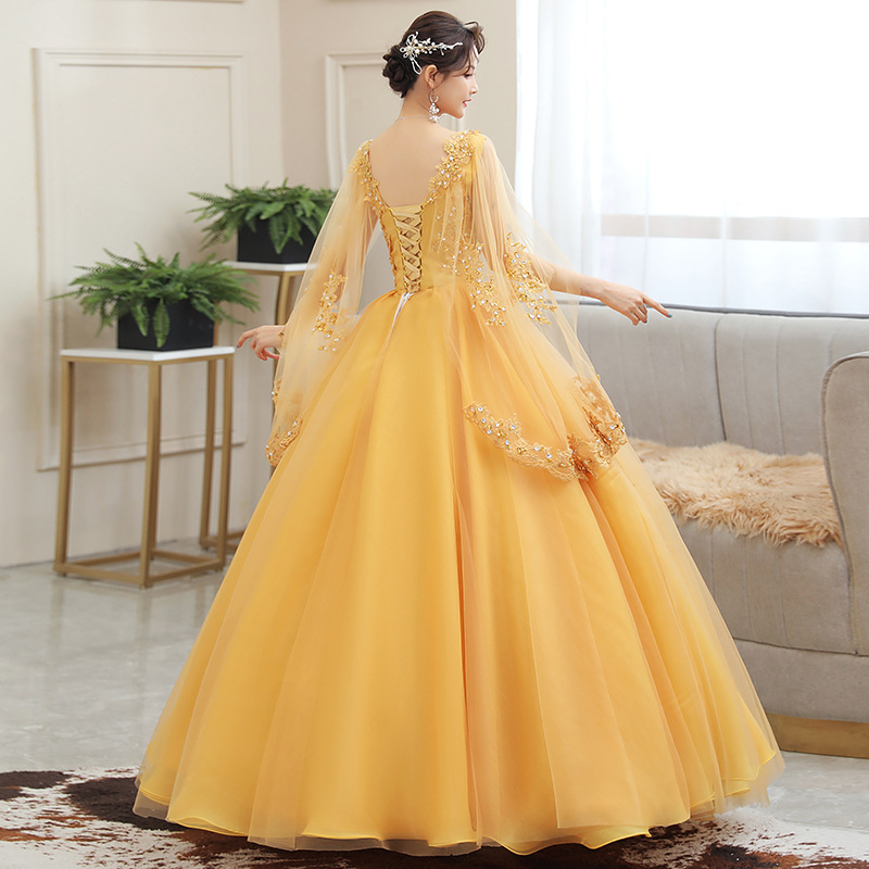 Embroidery Gold - Gaun Panjang Bordir Emas Baru Model