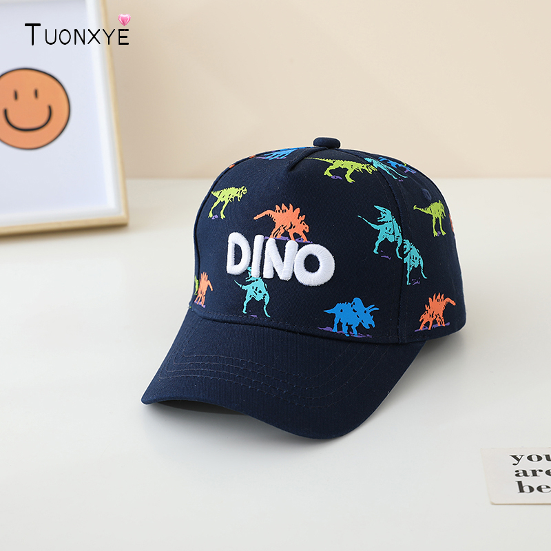 Embroidery Cap - TUONXYE Topi Bayi Bordir Dinosaurus untuk