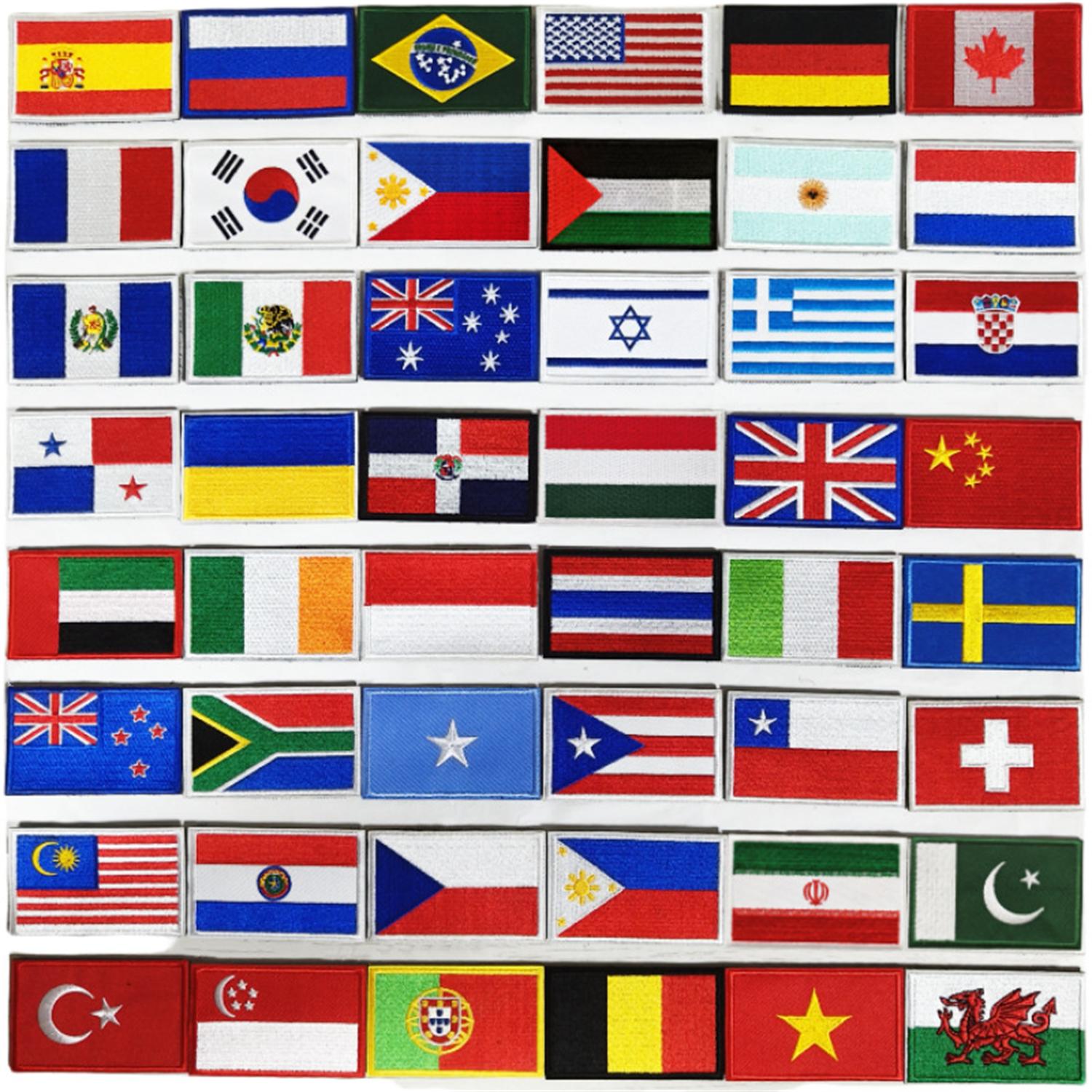 Embroidery In Australia - Patch Bendera Bordir AS Inggris Kanada