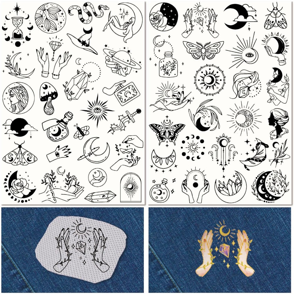 Embroidery Threads - 51 Buah Boho Bulan Matahari Larut
