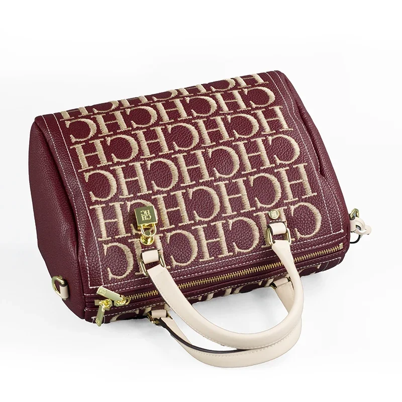 Tas Boston Bordir Huruf CH Wan - Embroidery Removal ulasan dan harga