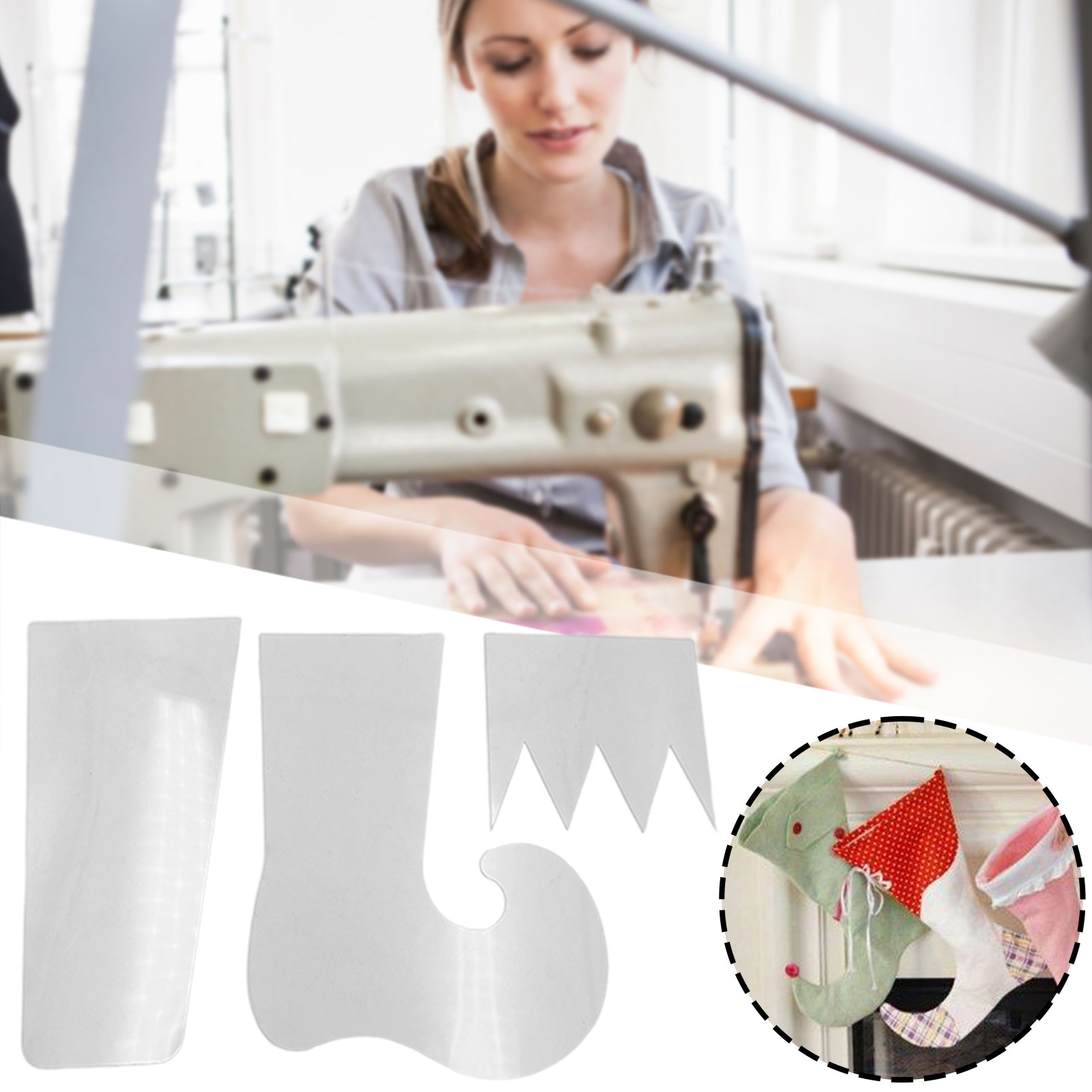 Templat Stoking Natal yang Dip - Embroidery Xmas Stocking ulasan dan harga