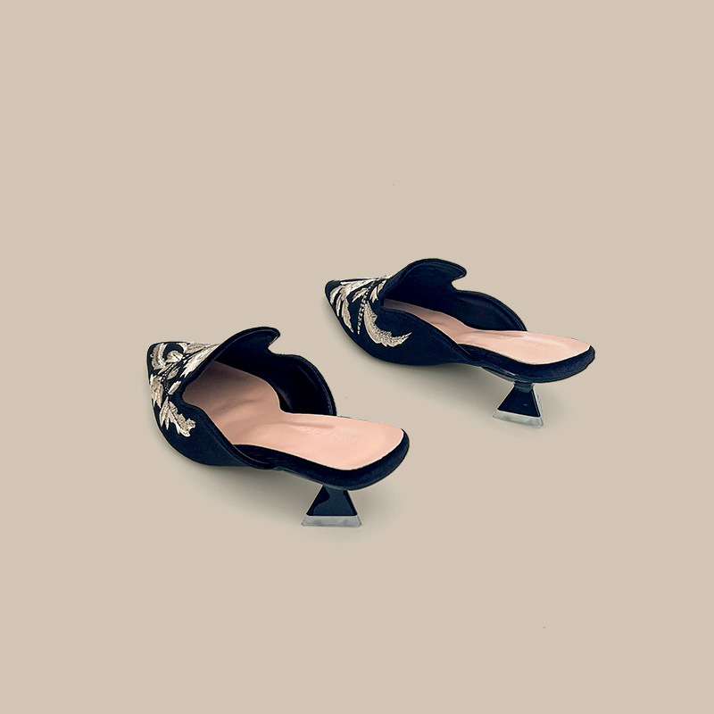 Sepatu Wanita Bordir Beludru,  - Embroidery Designer ulasan dan harga