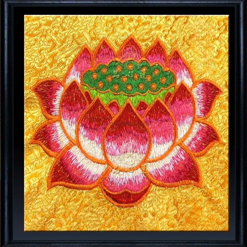 Kain Satin Bordir Ganda 42CM M - Embroidery Cloth ulasan dan harga