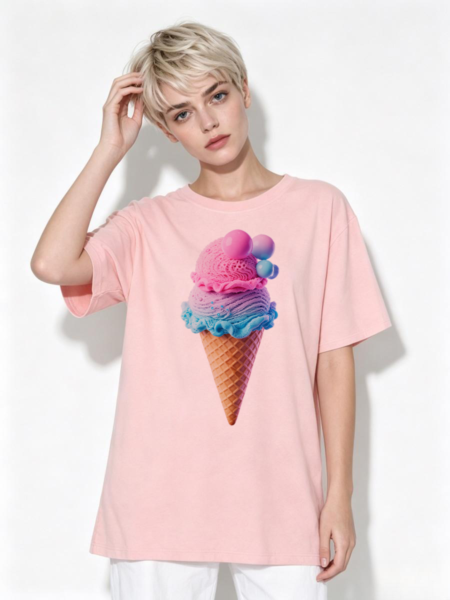 Kaos Wanita dengan Jahitan Ran - Embroidery Chain Stitch ulasan dan harga