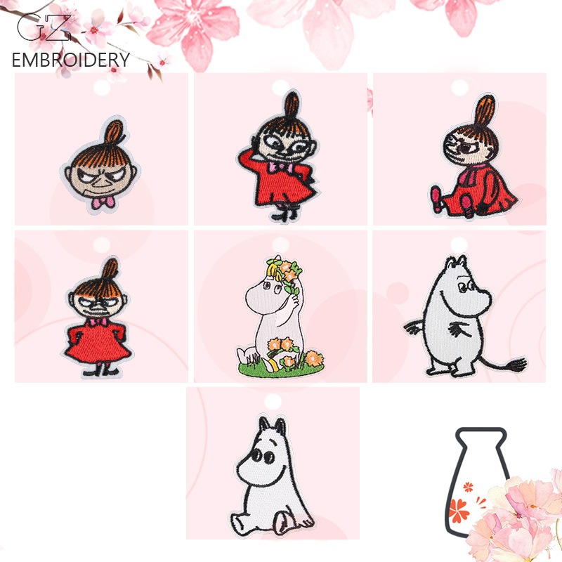 Patch Bordir Kartun Moomin Luc - Embroidery Cloth ulasan dan harga