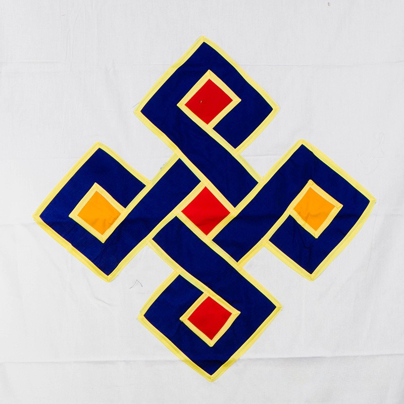 Tirai Pintu Buddha Tibet Kain  - Embroidery Knot ulasan dan harga