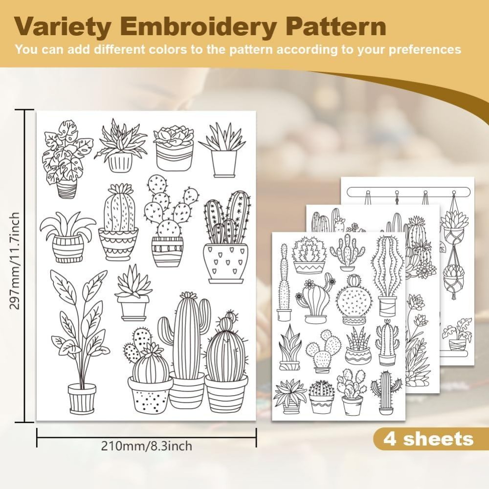 30Pcs Penstabil Pola Bordir Ka - Embroidery Cloth ulasan dan harga