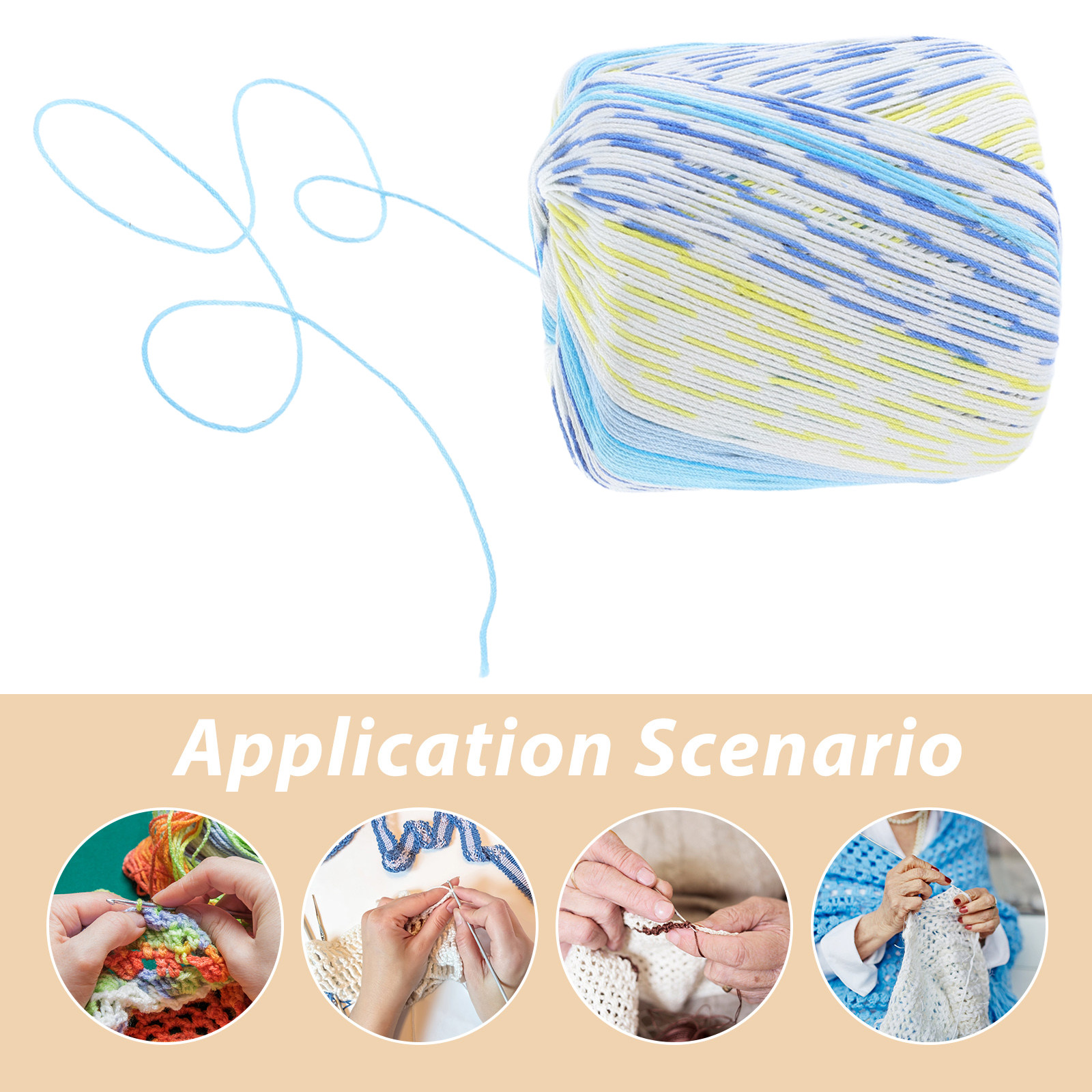 Benang Rajut Katun Lembut 1 Ro - Embroidery Yarns ulasan dan harga
