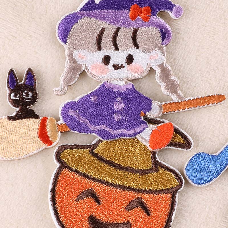 Stiker Kartun Pada Pakaian Kuc - Embroidery On Black Shirt ulasan dan harga