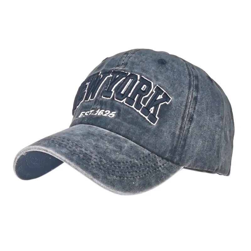 Topi bisbol dicuci kain Musim  - Embroidery York ulasan dan harga