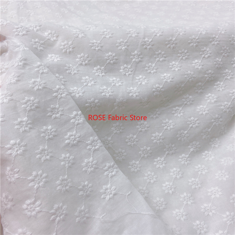 Kain Lubang Bordir Katun Kain  - Embroidery Eyelet ulasan dan harga