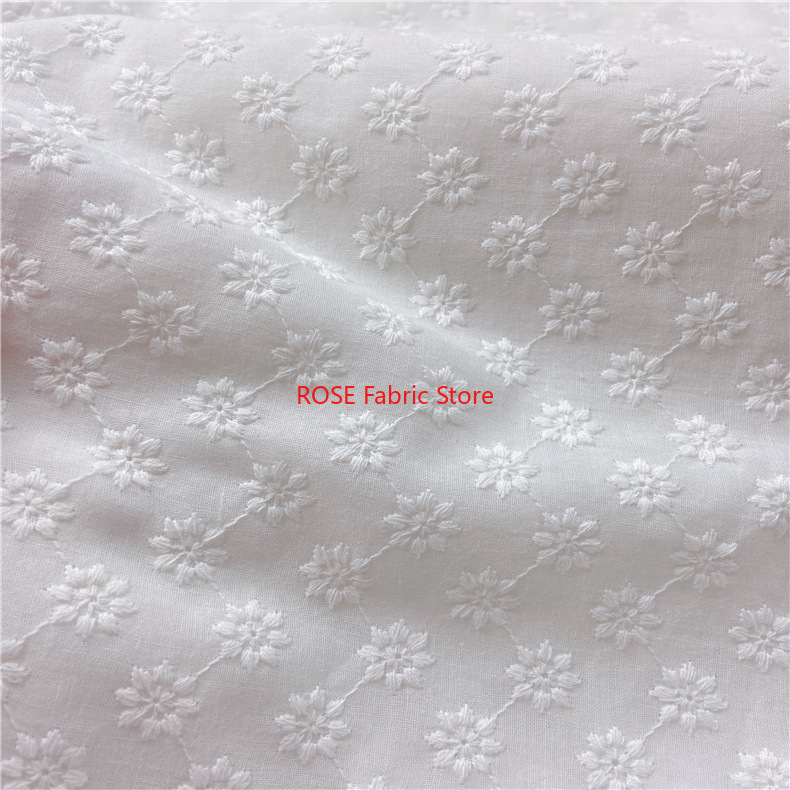 Kain Lubang Bordir Katun Kain  - Embroidery Eyelet ulasan dan harga
