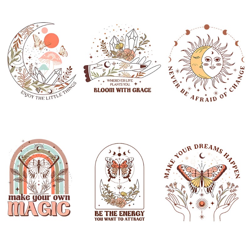 Stiker Transfer Panas Motif Bu - Embroidery Tshirt ulasan dan harga