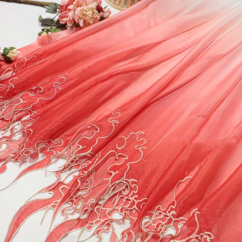 Kain Gradasi Daun Teratai Bord - Embroidery Designer ulasan dan harga
