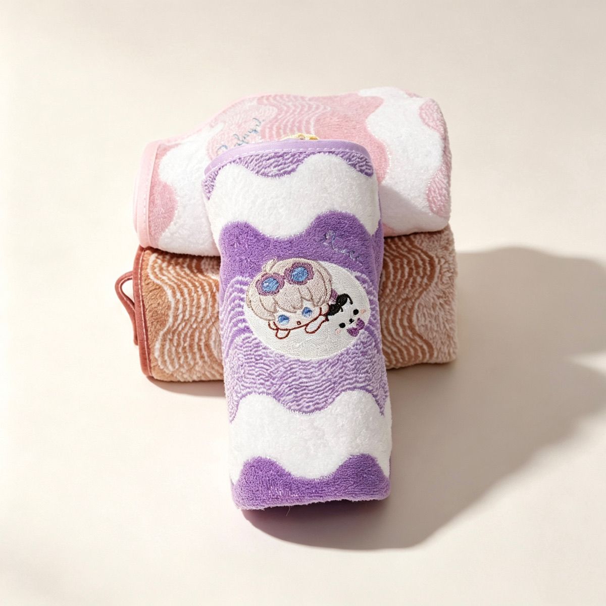 Handuk Tangan Anime Love and D - Embroidery Threads ulasan dan harga