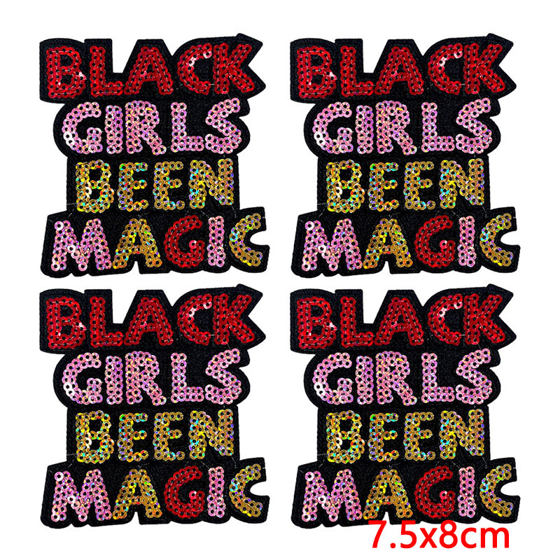 10PCS/Lot Patch Bordir Wanita  - Embroidery On Black Shirt ulasan dan harga