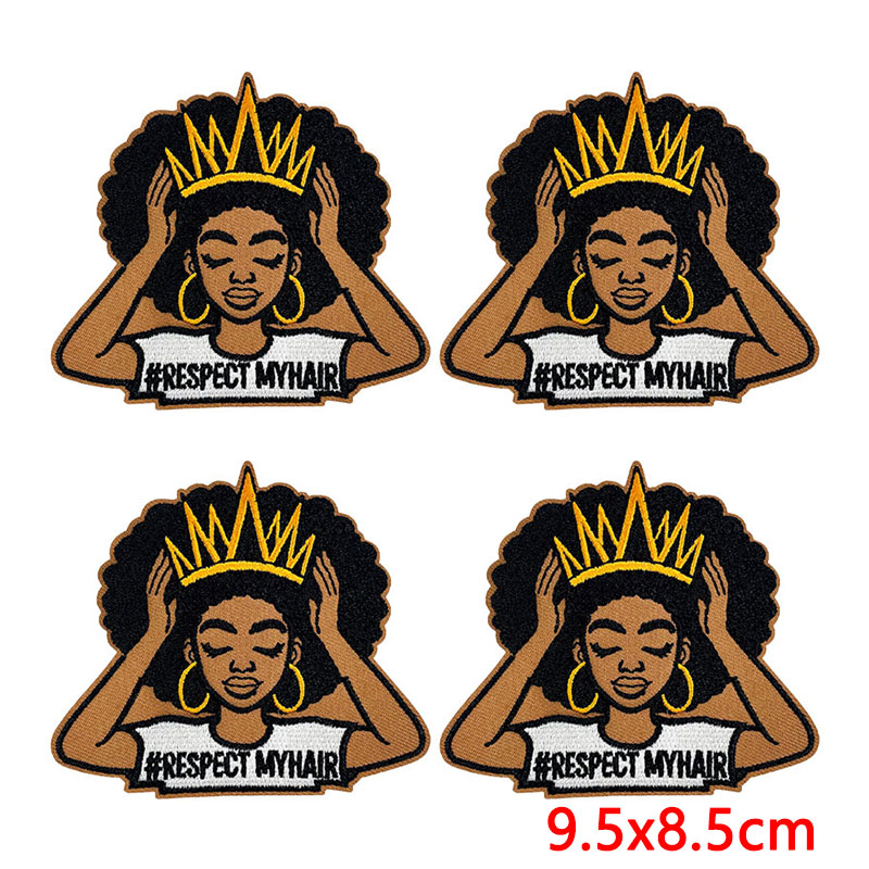 10PCS/Lot Patch Bordir Wanita  - Embroidery On Black Shirt ulasan dan harga