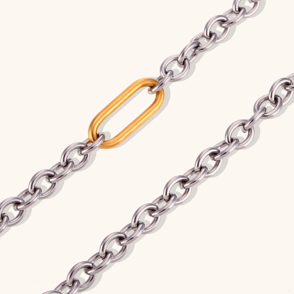 La.Muses Punk Kalung Gesper Kl - Embroidery Chain Stitch ulasan dan harga