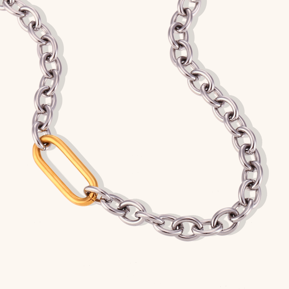 La.Muses Punk Kalung Gesper Kl - Embroidery Chain Stitch ulasan dan harga