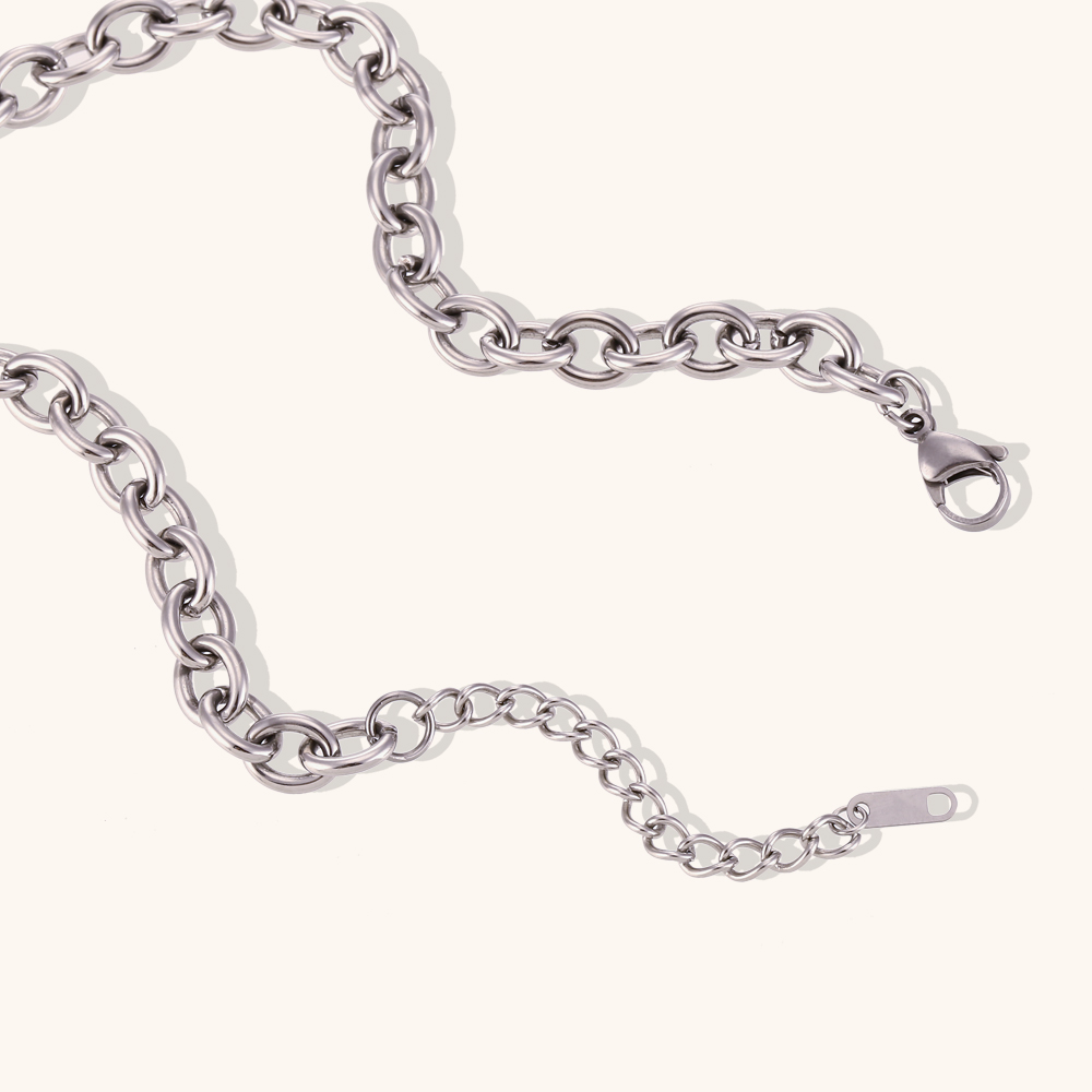 La.Muses Punk Kalung Gesper Kl - Embroidery Chain Stitch ulasan dan harga