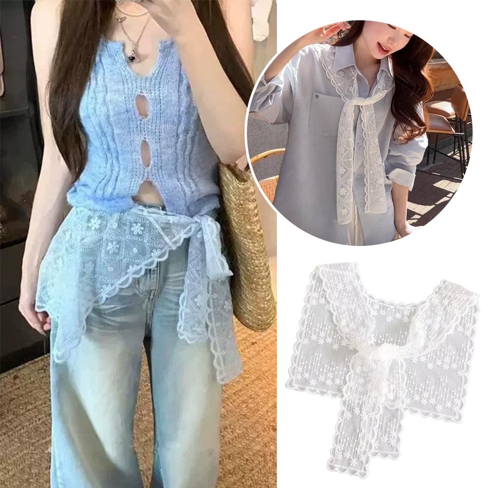 Syal Selendang Renda Prancis u - Embroidery Tshirt ulasan dan harga