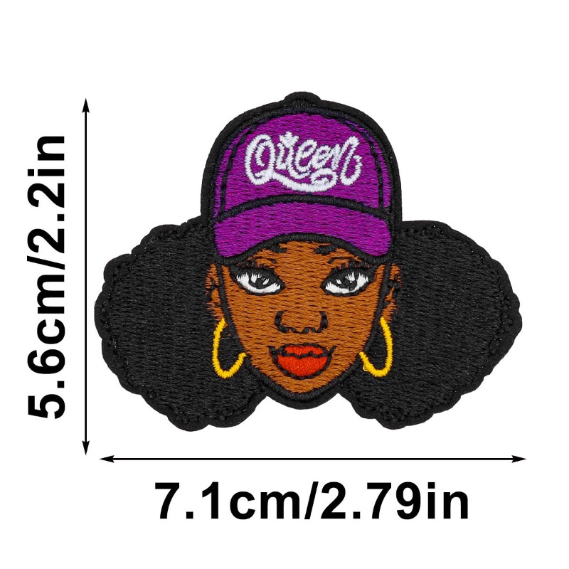 Hitam Gadis Sihir Keren Wajah  - Embroidery On Black Shirt ulasan dan harga