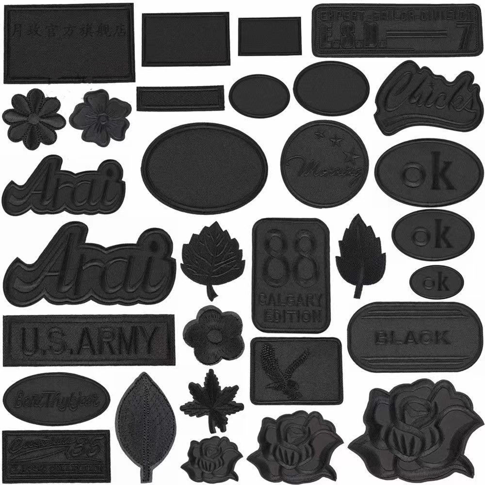 10 Buah Hitam Kupu-kupu Besi P - Embroidery On Black Shirt ulasan dan harga