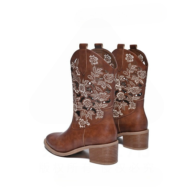 Sepatu Wanita Retro Sepatu Bot - Embroidery Designer ulasan dan harga