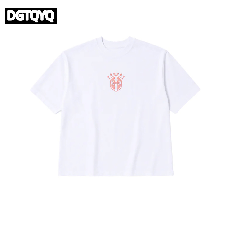 Set Kaos Oblong Leher Bulat Be - Embroidery Tshirt ulasan dan harga
