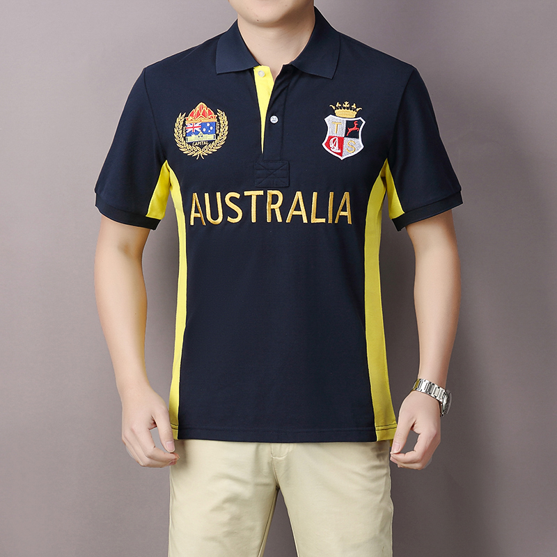 Kaos Polo Pria Australia Royal - Embroidery In Australia ulasan dan harga