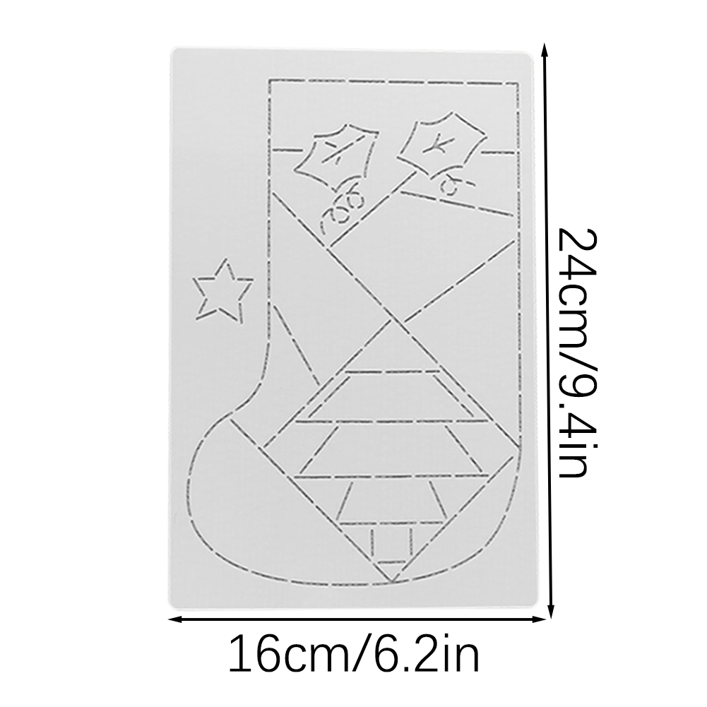 DIY Natal Stocking Patchwork s - Embroidery Xmas Stocking ulasan dan harga