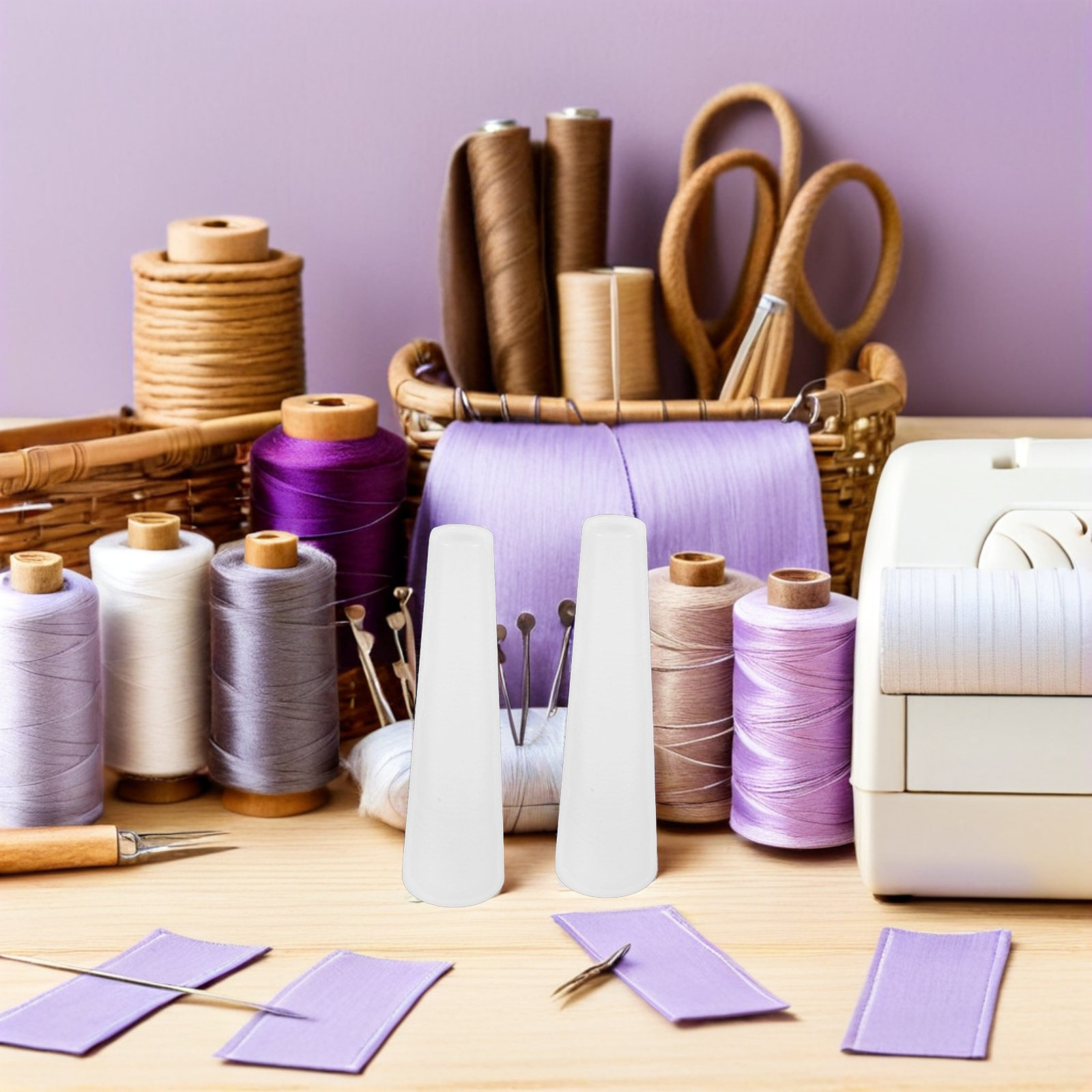 12 Buah Tabung Kerucut Plastik - Embroidery Threads ulasan dan harga