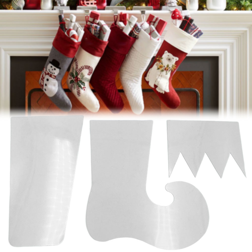 Elf Natal Stocking Template Pl - Embroidery Xmas Stocking ulasan dan harga