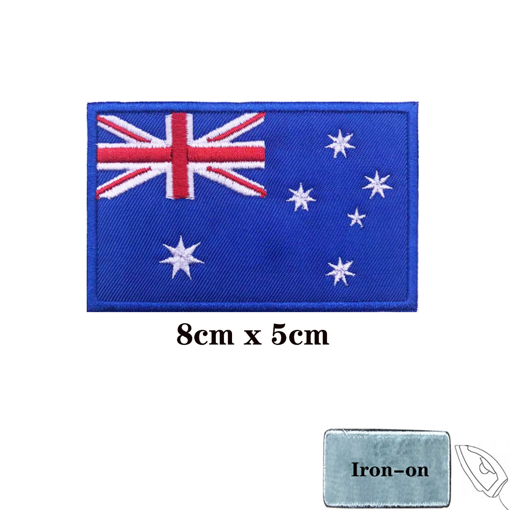 Bendera Australia Patch Austra - Embroidery In Australia ulasan dan harga