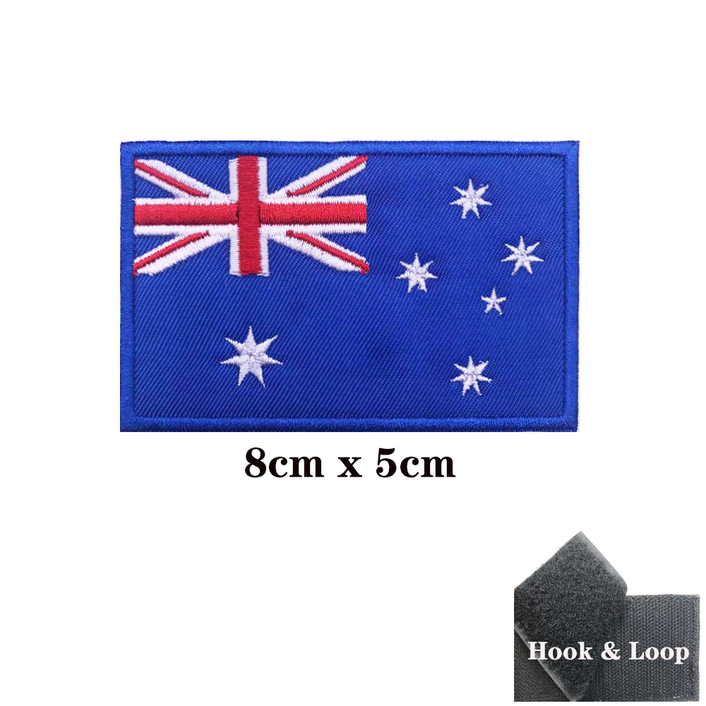 Bendera Australia Patch Austra - Embroidery In Australia ulasan dan harga