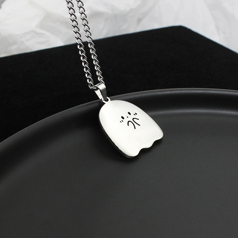 Kalung pasangan kucing Stainle - Embroidery Chain Stitch ulasan dan harga